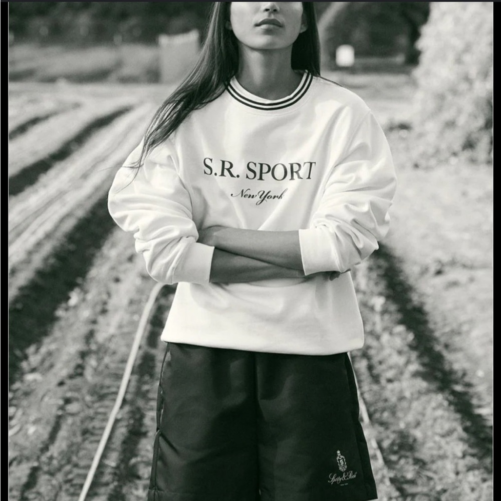 Sporty & Rich S.R. Sport Sweatshirt Size Small